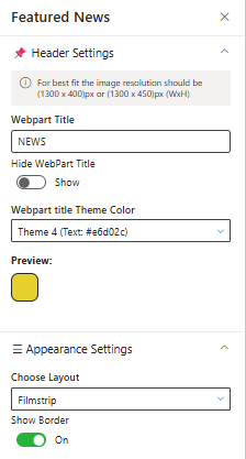 News Property Pane 1