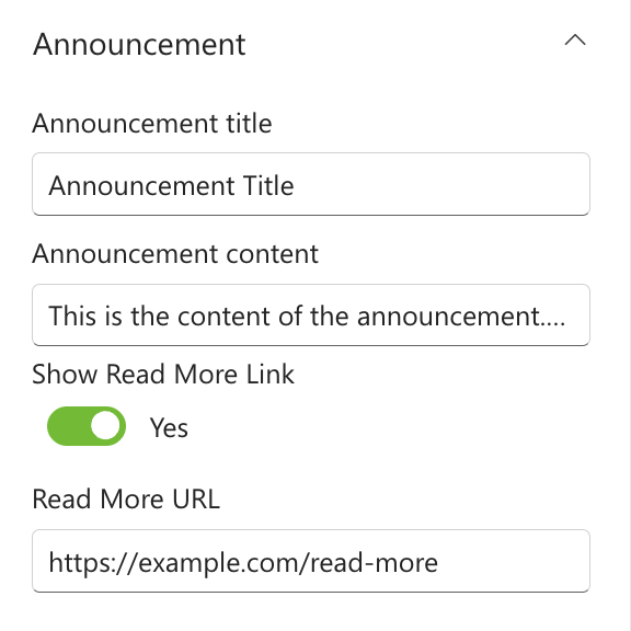  Announcements