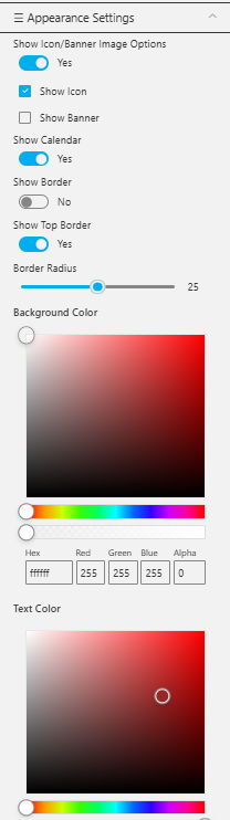 Appearance Settings