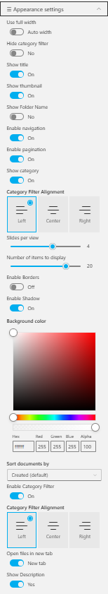 Appearance Settings