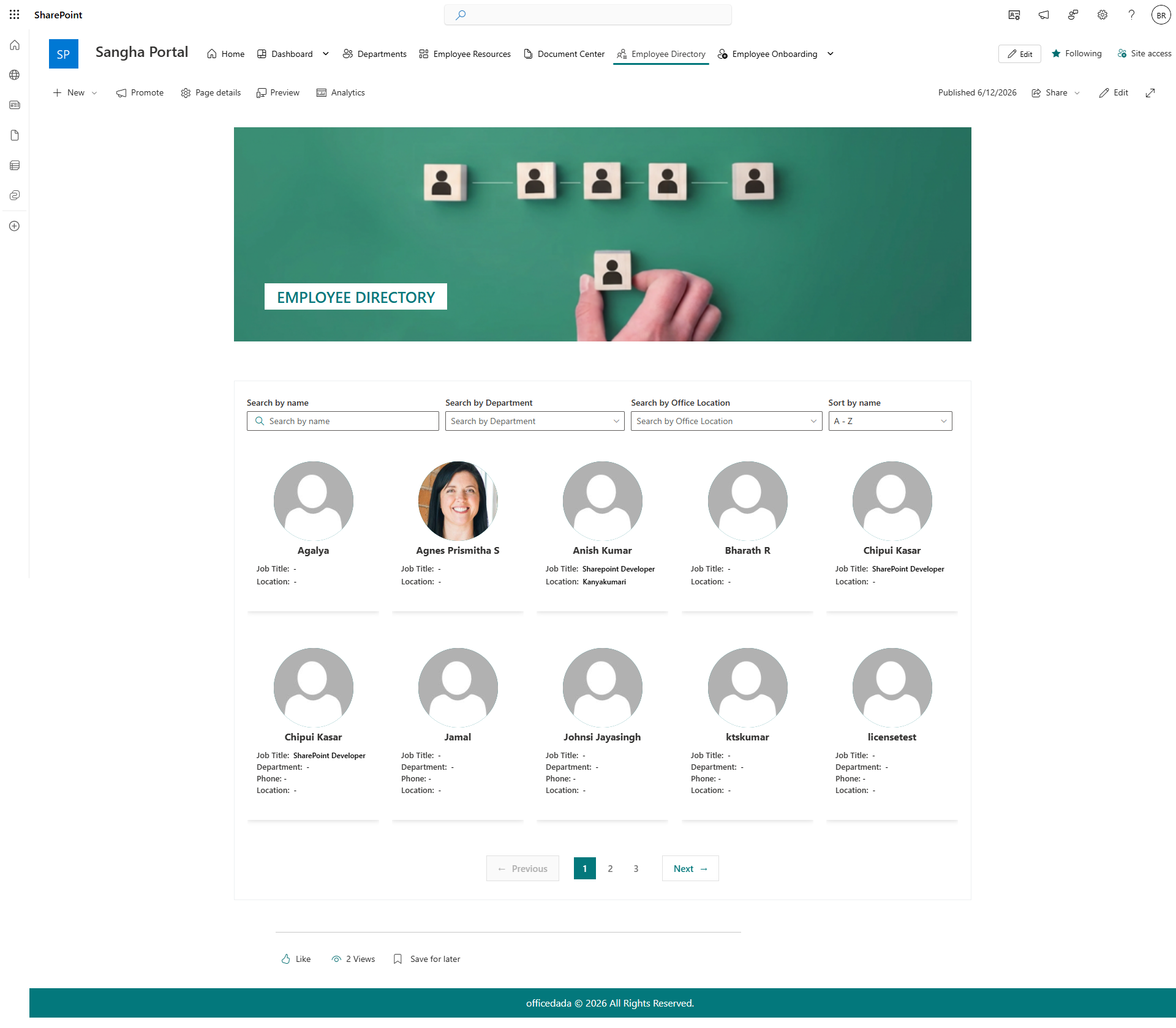 Employee Directory Overview Employee Directory Overview