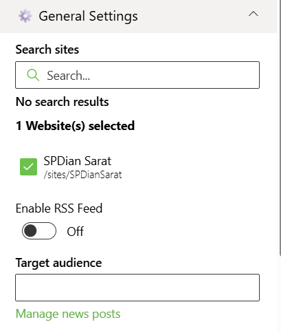 General Settings