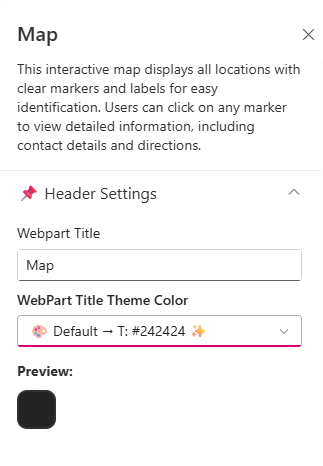 Header Settings