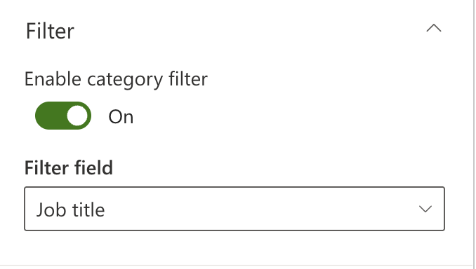 Filter Settings