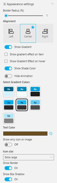 Appearance Settings