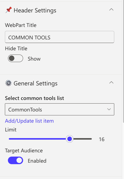 Common Tools Pane 1