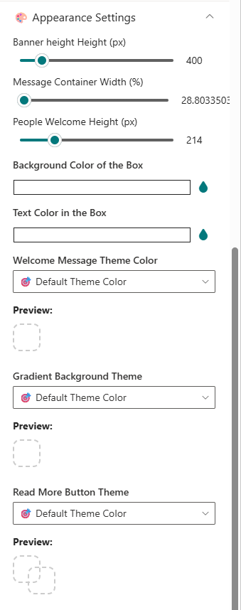 Appearance Settings