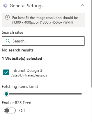 General settings