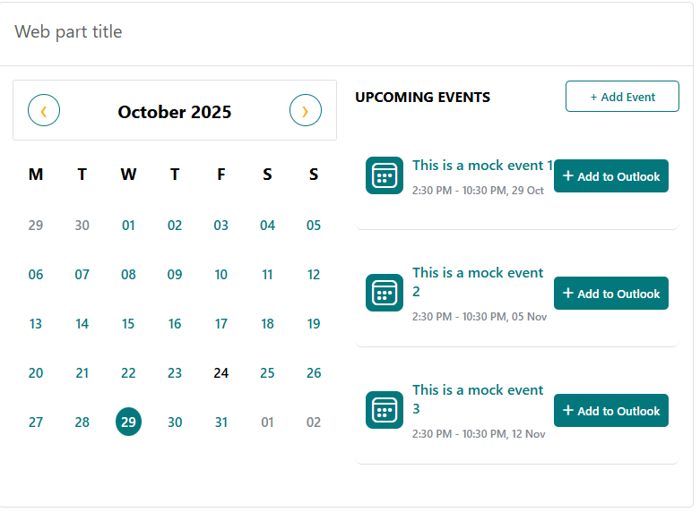 Calendar Preview