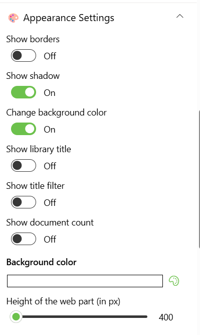 Appearance Settings