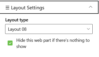 layout settings