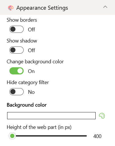 Appearance Settings