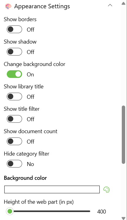 Appearance Settings