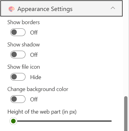 Appearance Settings