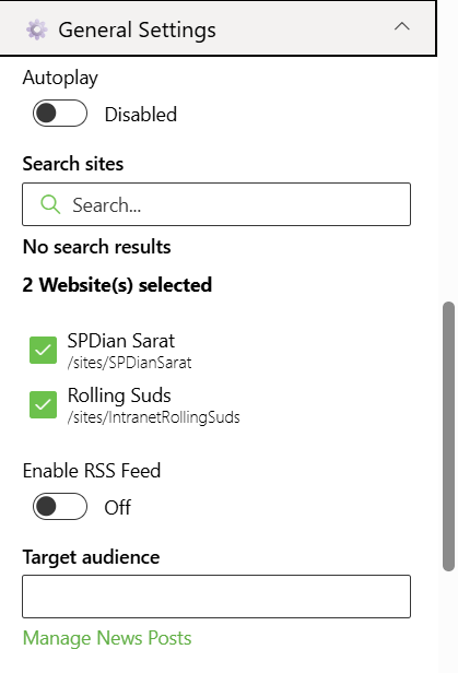 General Settings