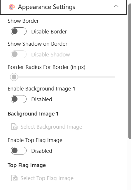 Appearance Settings