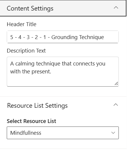Content Settings