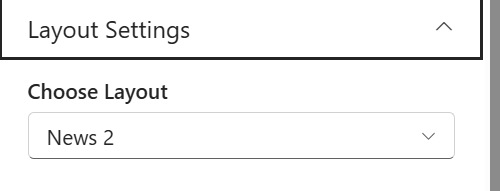 Layout Settings