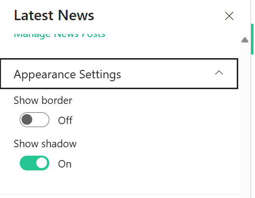 Appearance Settings