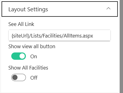Layout Settings