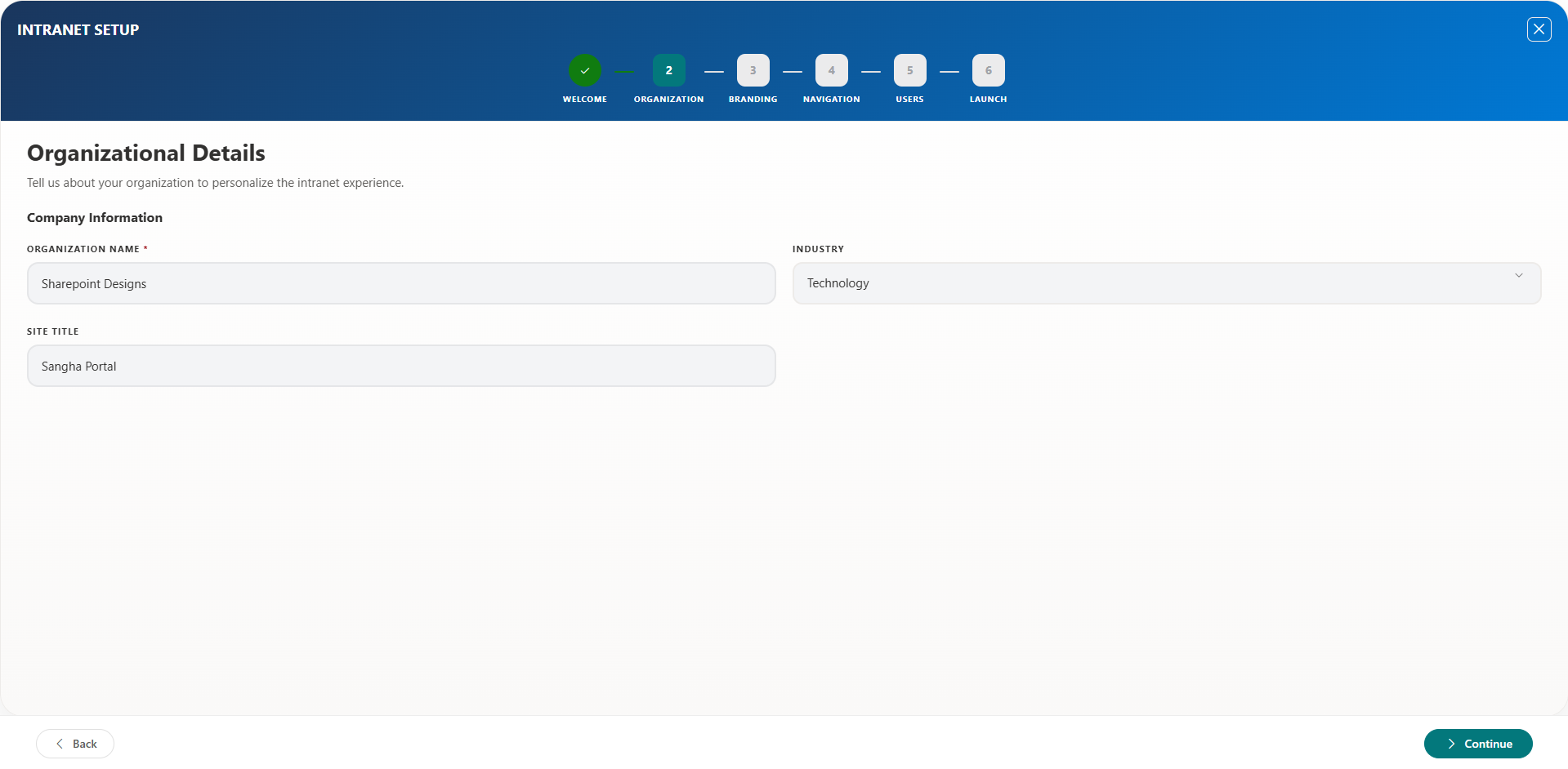 Organization Details