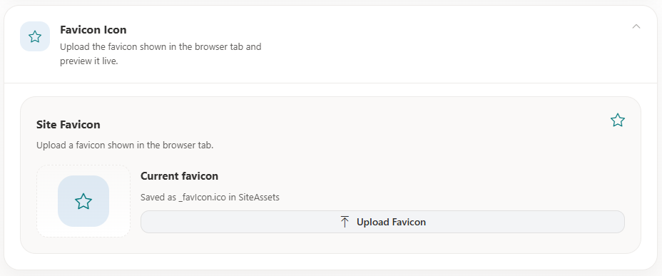 Branding Favicon Configuration