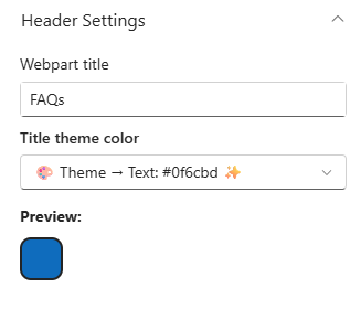 Header Settings Header Settings