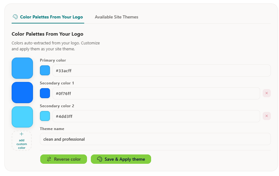 Branding - Theme Configuration