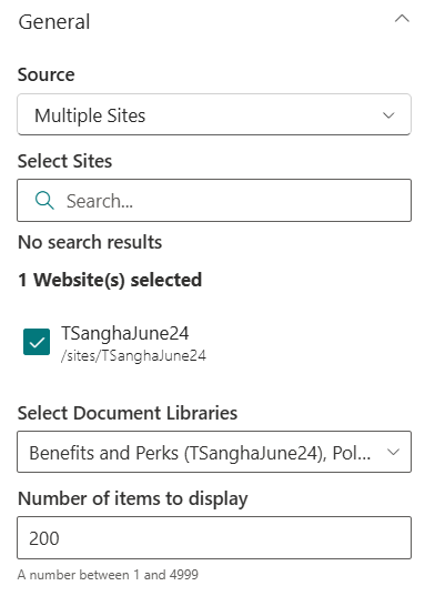 Multiple Site - General