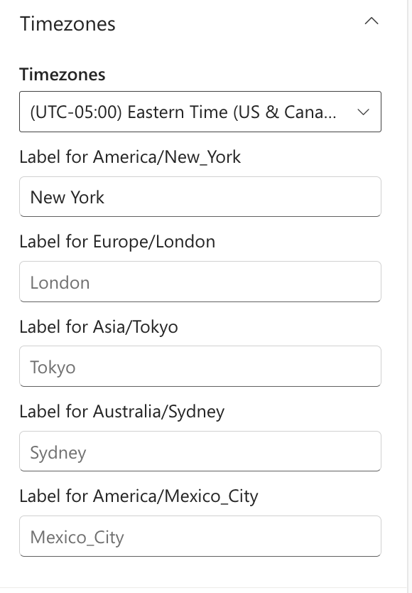  Timezones